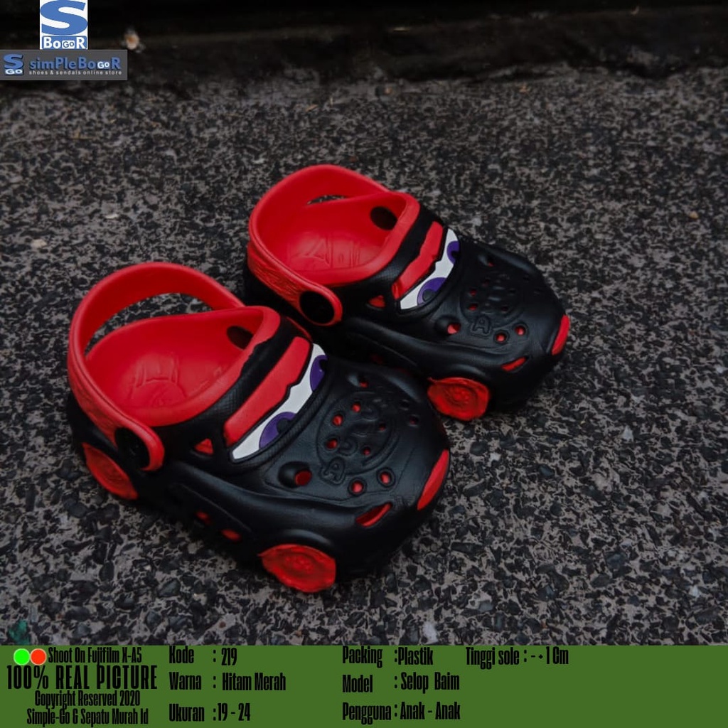 SANDAL DULUX ANAK BALITA - ANAK PAUD MOTIF MCQUEEN LUCU CODE 219E 19-24