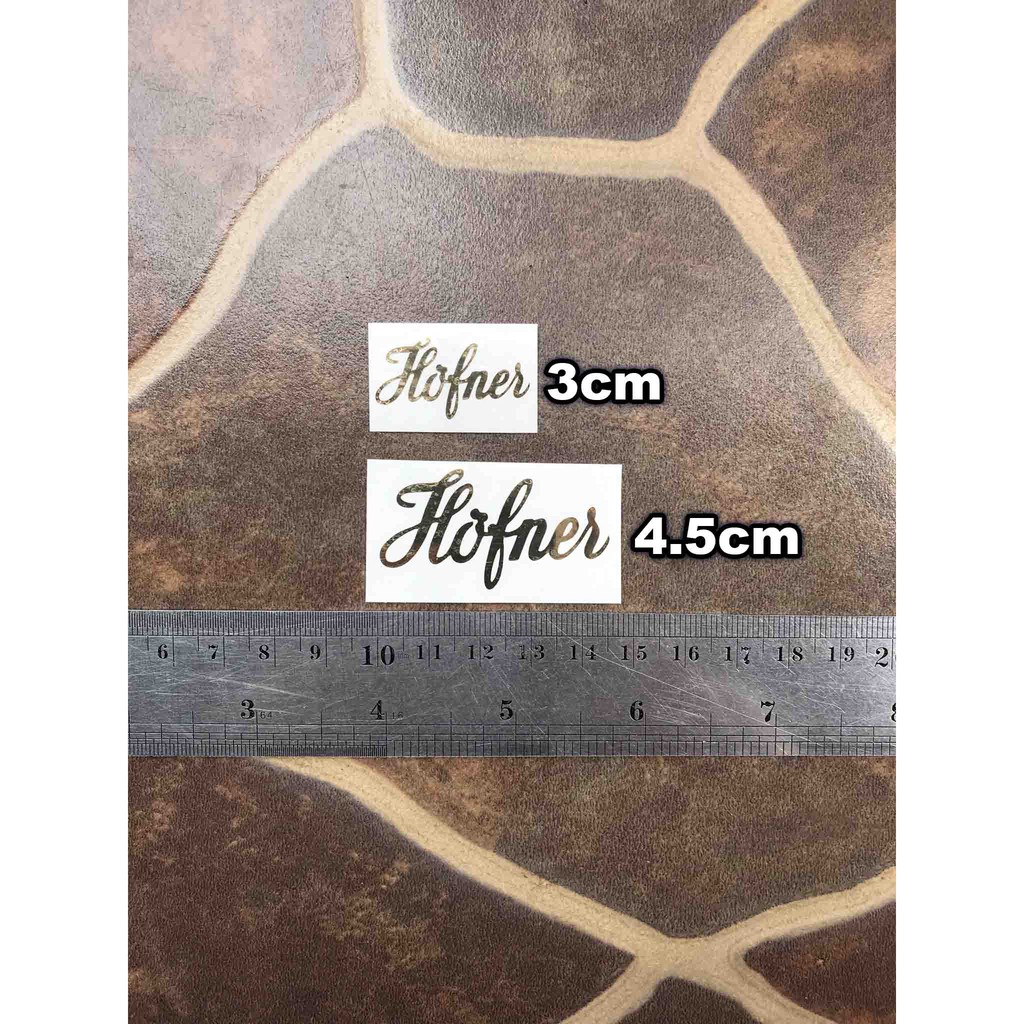 Hofner Sticker Tempel Headstock Gitar Elektrik Akustik Klasik String Violin Biola Cello Contra Decal