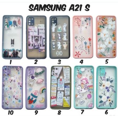 Protector Lens Casing SAMSUNG M51 A01 A01 CORE A02S A11 M31 A21S  A32 Summer Flowers Hybrid Import