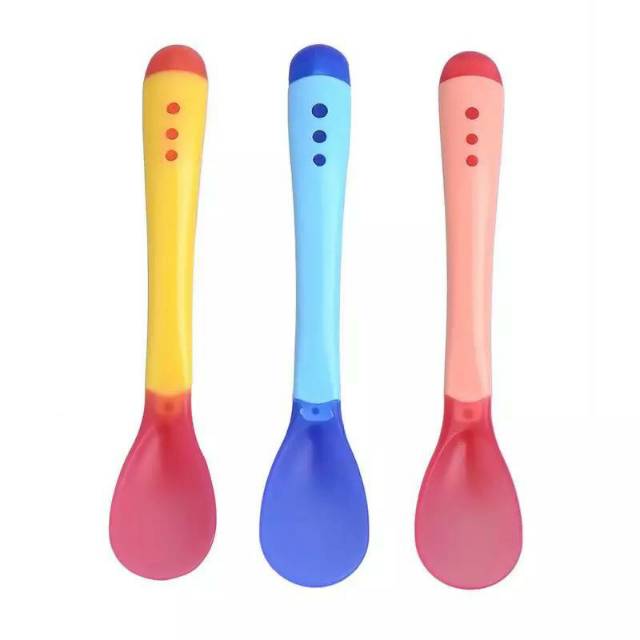 Sendok Makan Bayi Silicone Sensor Panas