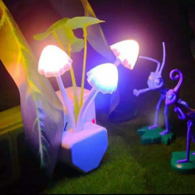 lampu jamur mini cup / lampu hias tidur