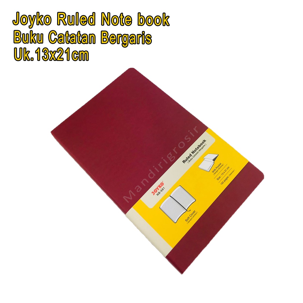 Buku Catatan Bergaris *Joyko NB-681 * Ruled Note book * Uk.13x21cm