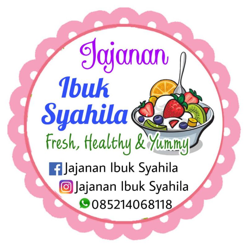 

( MINIMAL ORDER 100 PCS ) STIKER PRODUK KEMASAN JAJANAN