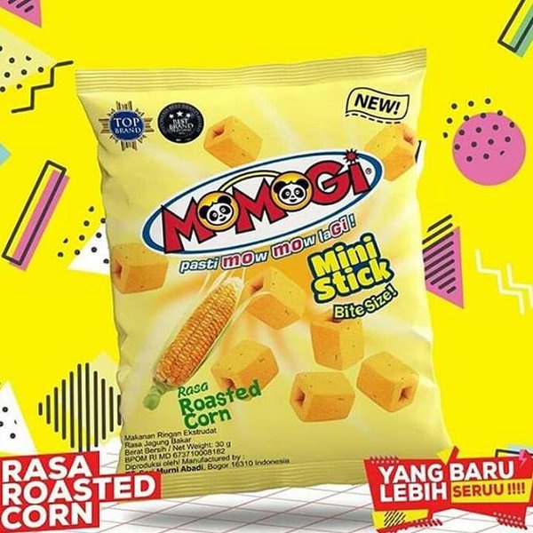 

INSTANT-CAMILAN- MOMOGI MINI STICK BITE SIZE RASA JAGUNG BAKAR 50 GRAM -CAMILAN-INSTANT.