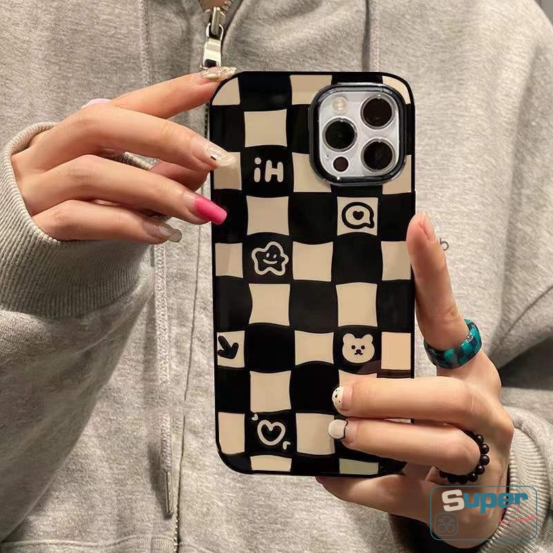 Soft Case Pelindung Bahan Tpu Tahan Banting Motif Beruang Untuk iPhone 11 13 12 Pro Max 7 8 Plus XR X XS Max SE 2020 11 Pro Max