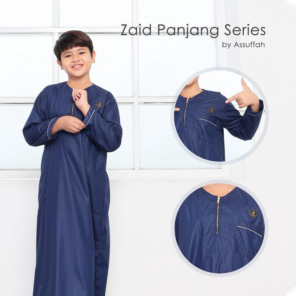 Jubah Anak Laki Laki Casual Lengan Panjang 1-8 Tahun Zaid Series Original Assuffah