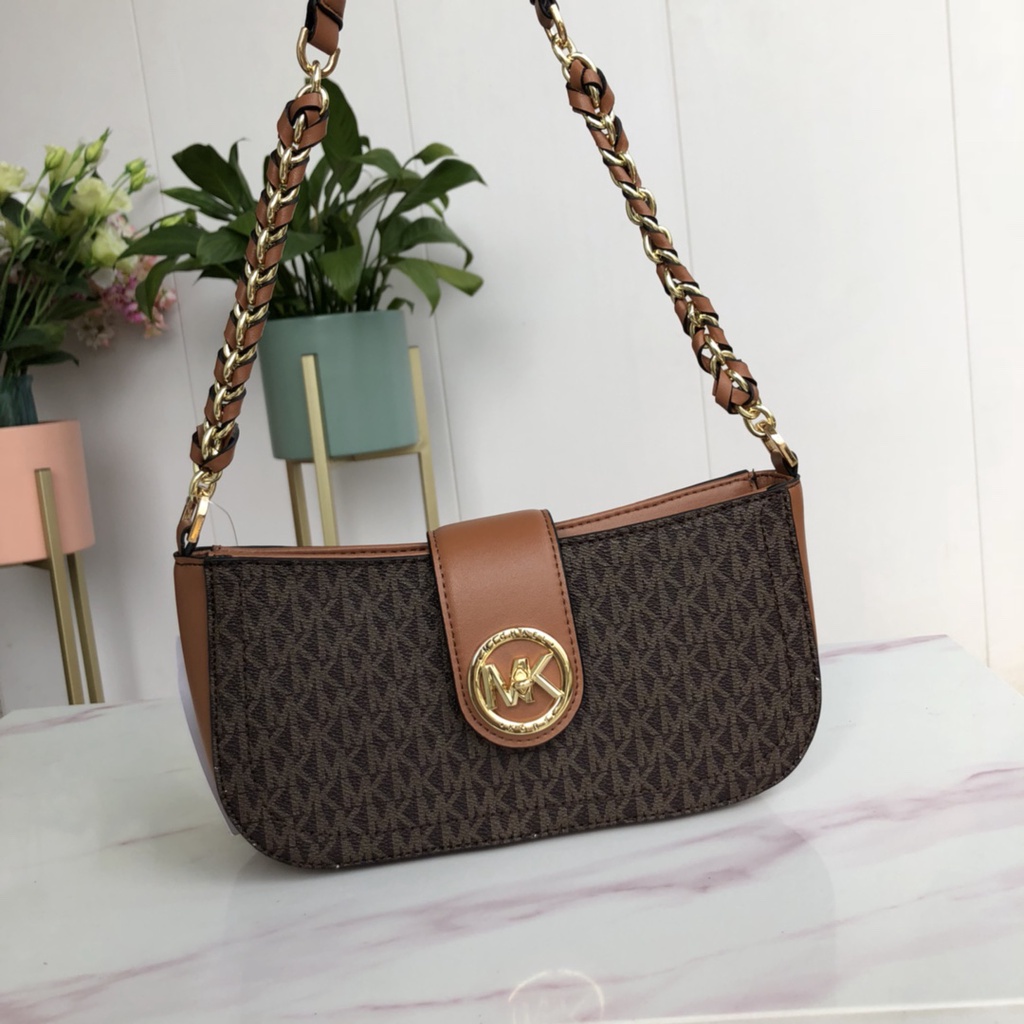 [Instant/Same Day]M-K   Michael Kors  9937  women's bag CARMEN series underarm bag leather handbag shoulder bag messenger bag