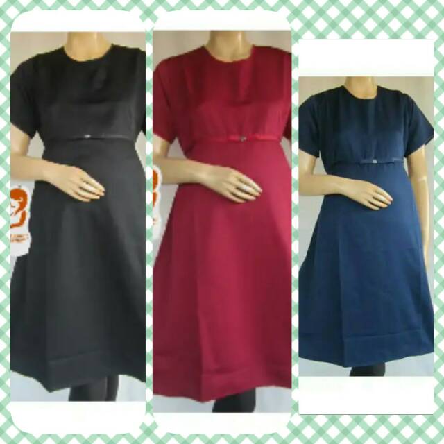 Dress Kerja Ibu Hamil Model Baju Hamil Kerja Dh039 Shopee Indonesia