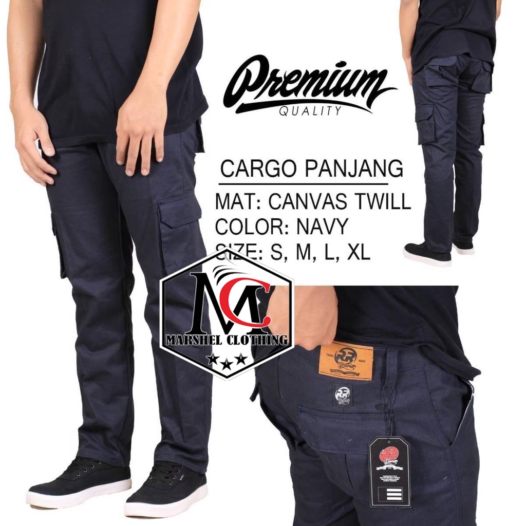 RCL - Cargo Pants Pria / Celana Cargo Panjang Pria Standard Hijau Army / Cargo Pants / Celana Cargo Panjang Pria Qenbo Olive - Chicago Series - Stretch