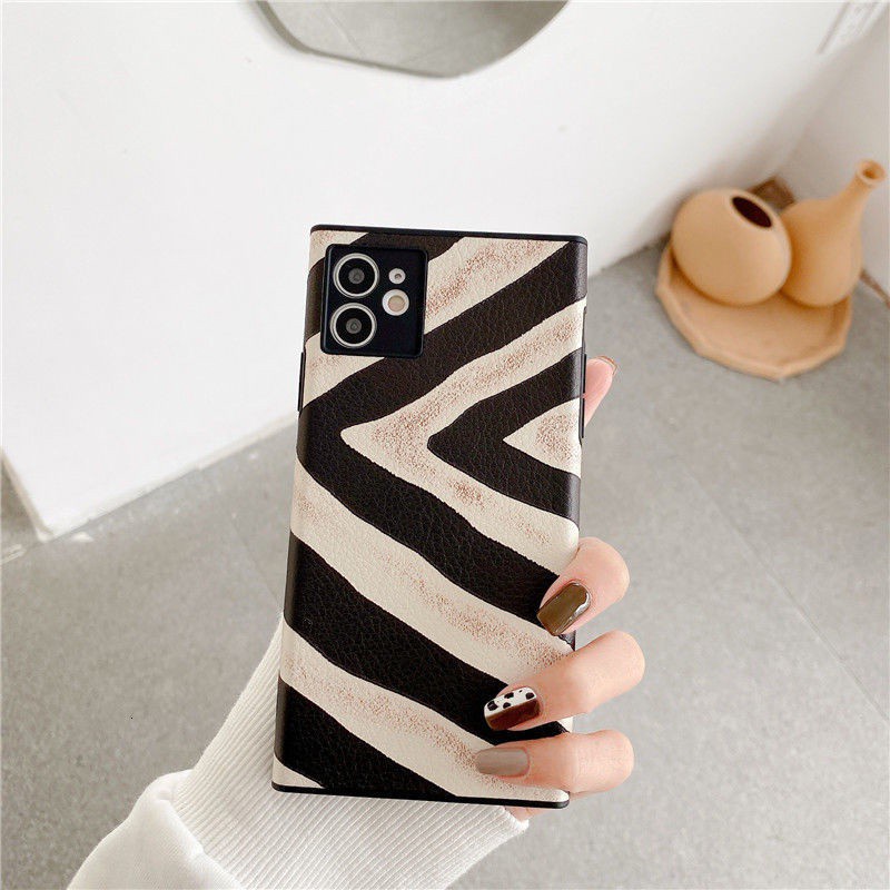 Silicone Phone Case Tpu Silicone Anti-scratch Print Leopard/zebra Pattern Iphone 11 12promax 7 8plus Se X Xs Xr Xsmax 11pro Max 12 12promax Mini Bnw1