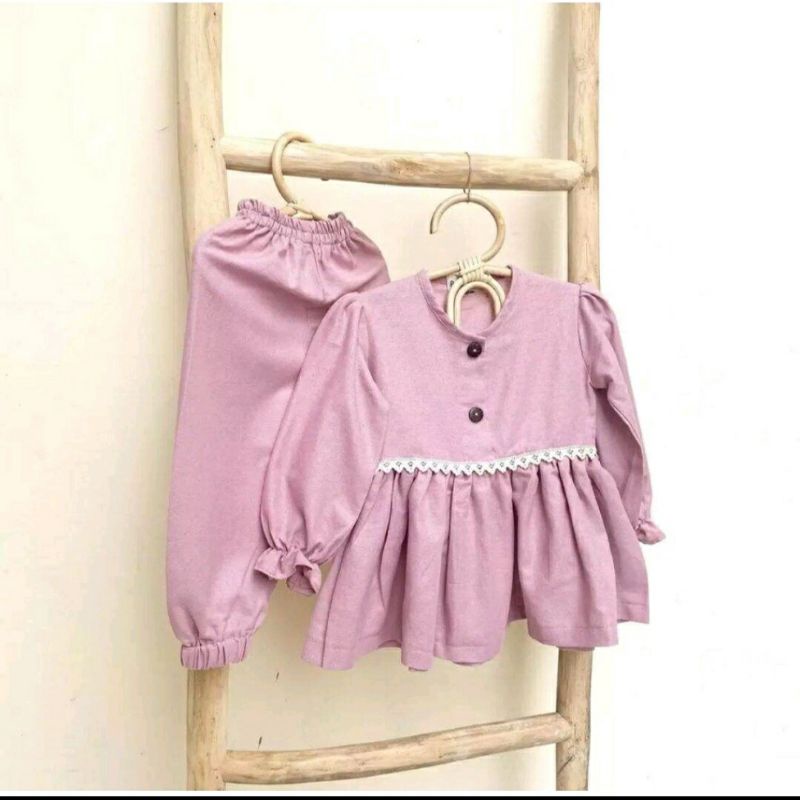 MADINAH SET ( Baju Stelan Anak & Bayi) bahan toyobo