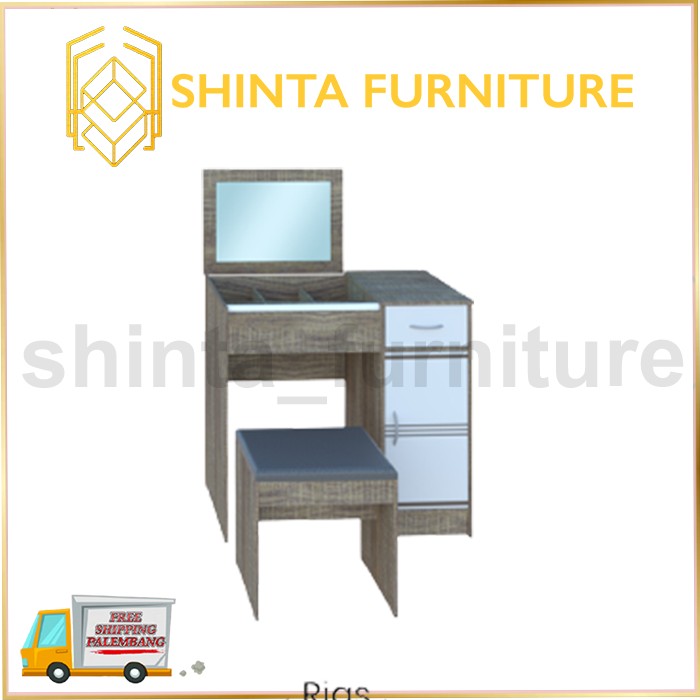 Meja Rias Lisa Olympic G-Star/ Meja Minimalis Murah / Meja Rias + Kursi