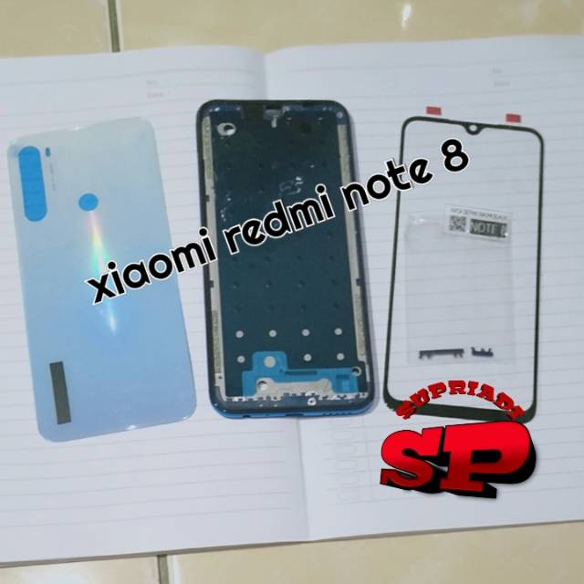 New Cassing Kessing Housing Fullset Xiaomi Redmi Note 8 Kesing Cesing Full Set Kaca Depan Kaca Lcd