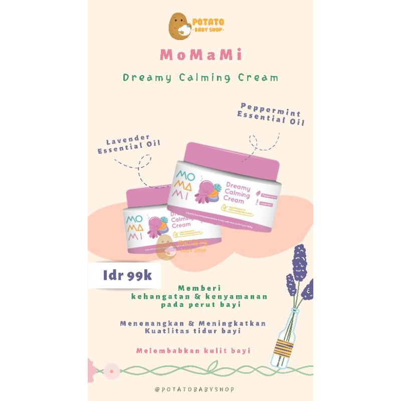 Momami Dreamy Calming Rub Cream 50g