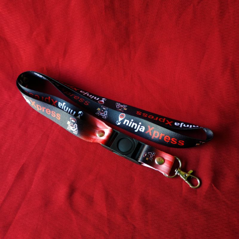 READY ✅ LANYARD IDCARD NINJA XPRESS EXPRESS SATUAN MURAH TALI ID CARD CUSTOM