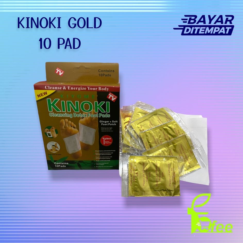 [IMPORT] - Kinoki Pad Gold Original Koyo Herbal Kaki Kinoki Gold Detox Original Isi 10 Pad