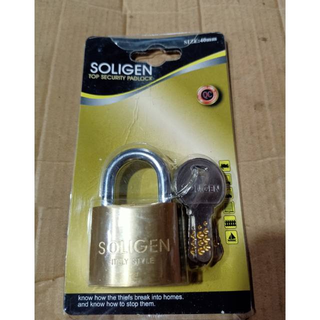 Gembok Soligen 40mm