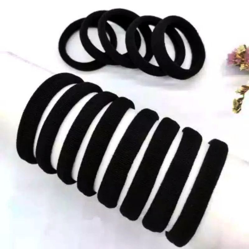 5PCS!!  KARET IKAT RAMBUT DONAT WARNA RANDOM KARAKTER KOREA JEPIT GULUNG KUCIR MURAH KUNCIRAN CANTIK