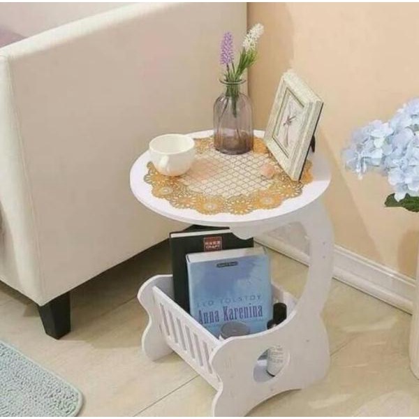 }}}}}}] Meja Sudut Kamar Ruang Tamu Small Round Coffee Table Meja Kayu