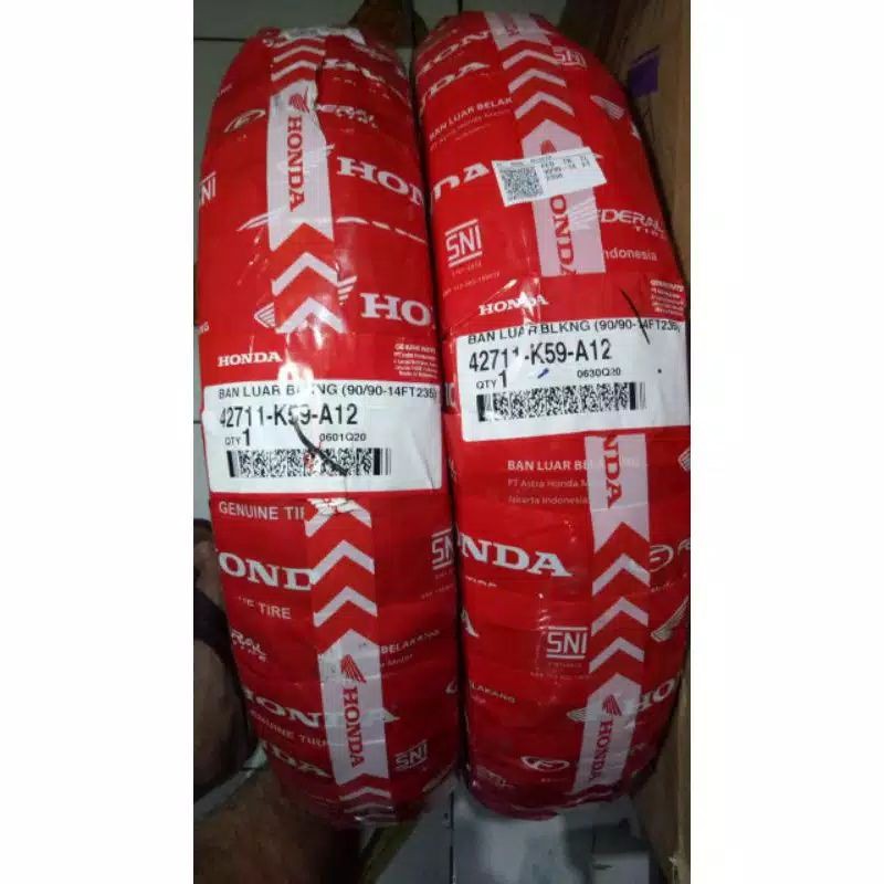 BAN LUAR BELAKANG TUBLES TUBELES HONDA AHM FEDERAL MATIC