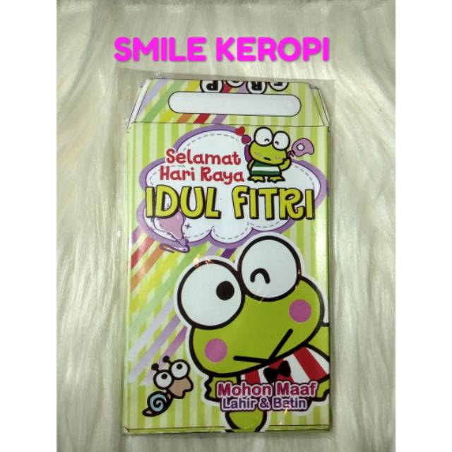 

Amplop lebaran 2025 motif Smile Keropi uk sedang