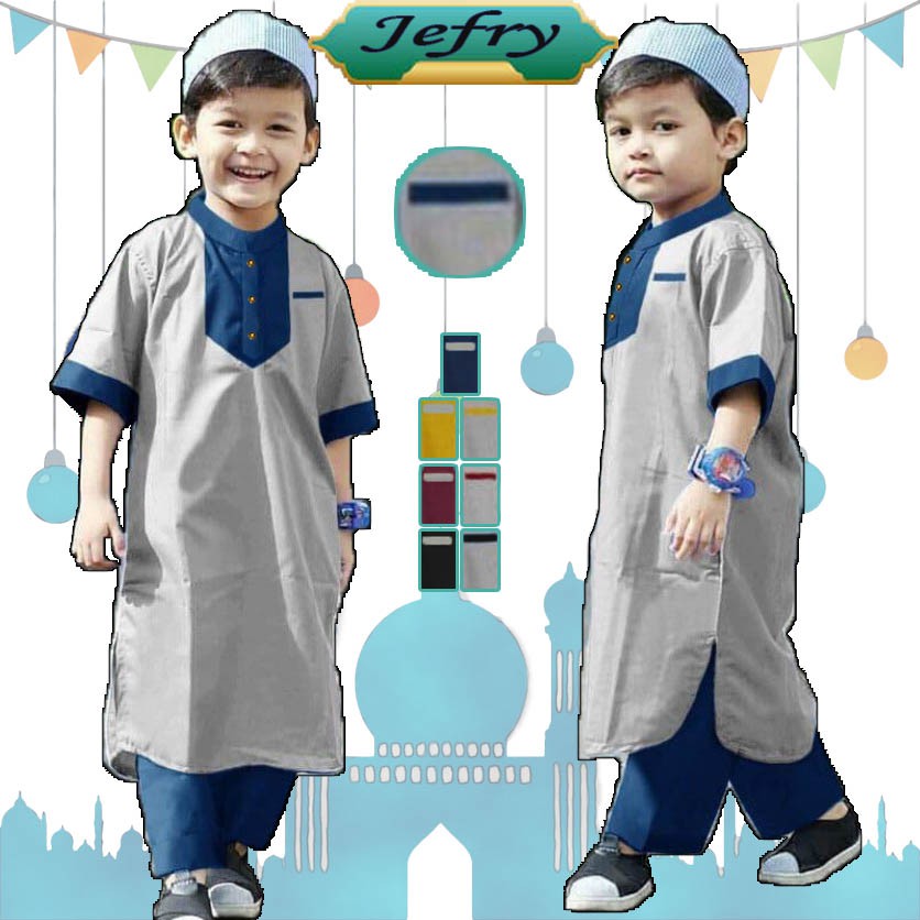 LVB Setelan Koko Anak JEFRY/Baju Setelan Anak Murah/Baju Koko Anak Laki-laki/21143 21146 21149 21151