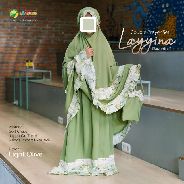 Mukena Anak Kudung Jilbab Sholat Layyina 3-4 tahun by Libasuna