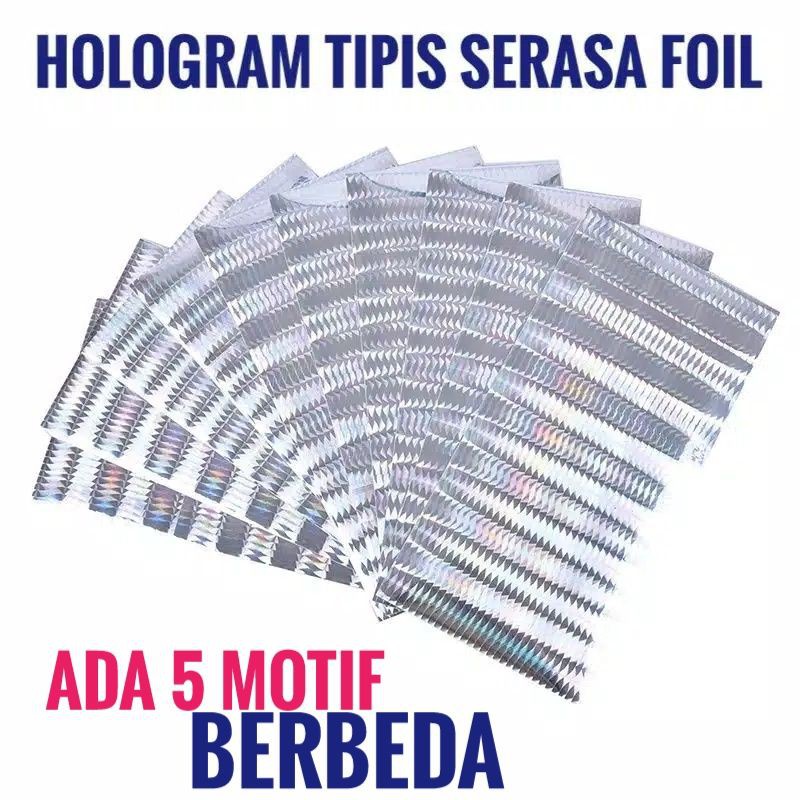 

Stiker Hologram Tipis Serasa Foil Sticker 5 Motif