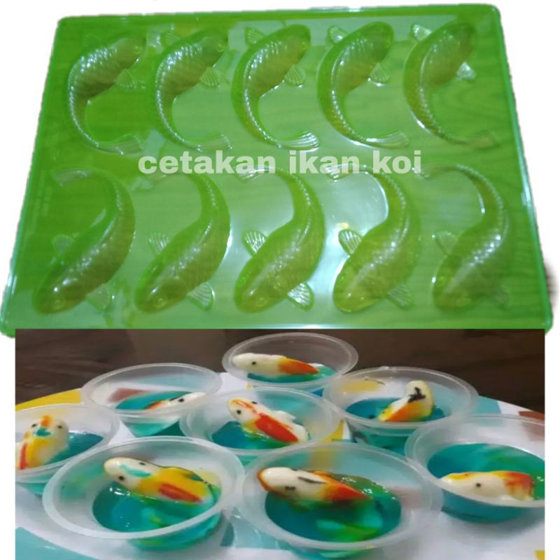 Cetakan ikan koi/cetakan coklat/cetakan agar ager