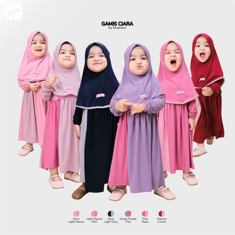 GAMIS CIARA KHAIREEN / GAMIS ANAK KHAIREEN / GAMIS ANAK LUCU