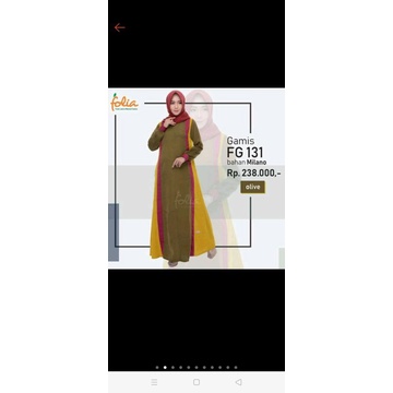 Gamis Folia FG 131 TERMURAH