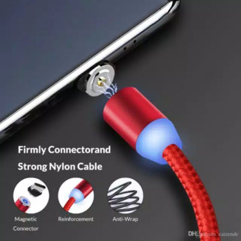 Kabel Charger Magnetic Pengisian Cepat Semua Android Samsung Oppo Vivo Asus Realme