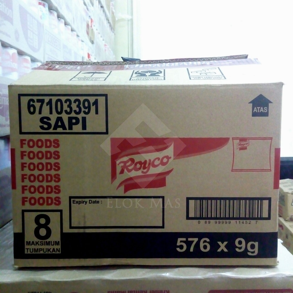 

Royco rasa SAPI per DUS isi 576 Sachet x 9gr / Bumbu Penyedap Kaldu Sapi Instant. GOJEK