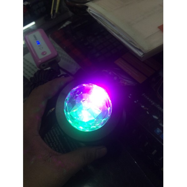 CAR DJ LIGHT 3 LED PUTAR nyala mengikuti suara music