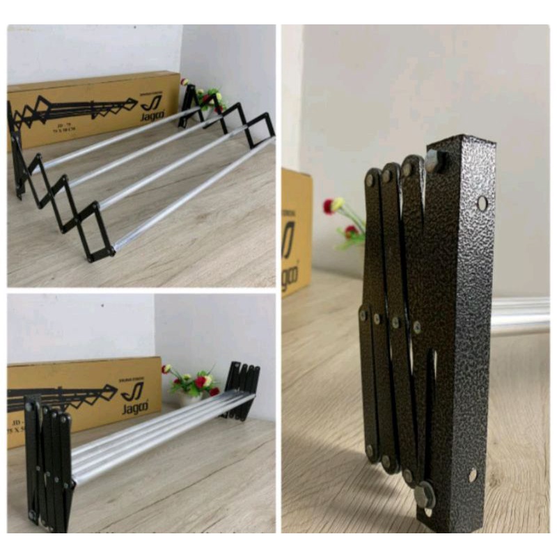 JEMURAN LIPAT DINDING MERK JAGOO JEMURAN TEMPEL DINDING JAGOO LEBIH KUAT