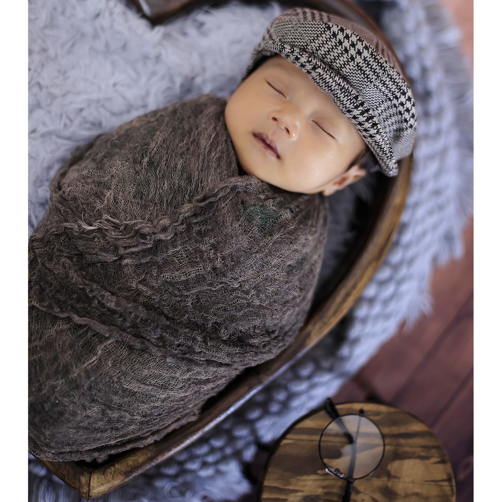 Kain lilit crinkle, properti foto newborn baby|bedong bayi