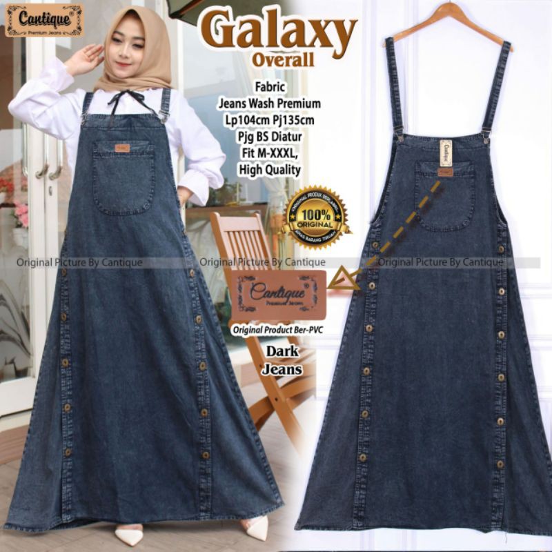 Galaxy Overall Jeans Snow Cantique
