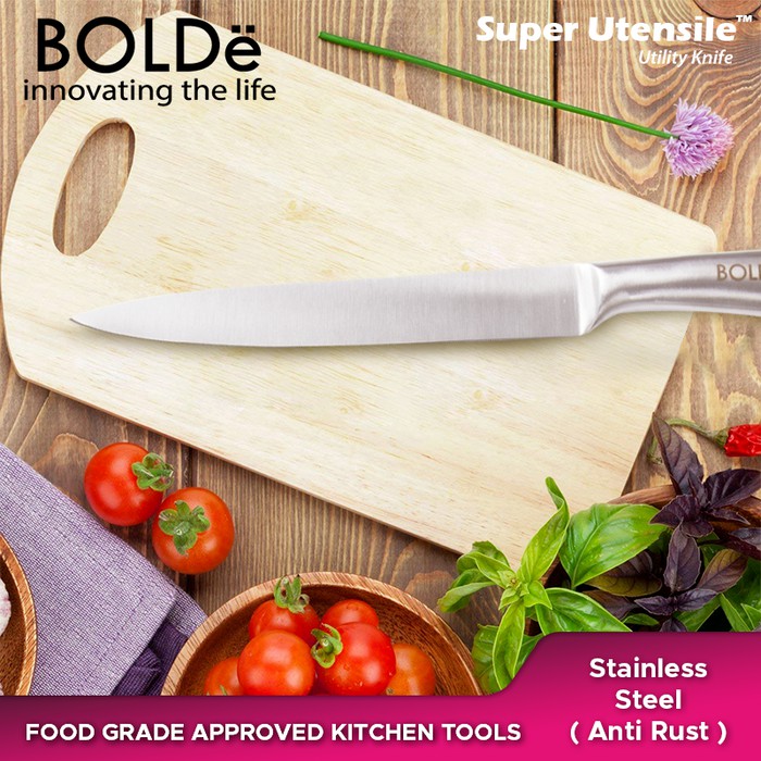 Pisau Dapur Super Utensil Titanium Utility Knife BOLDe