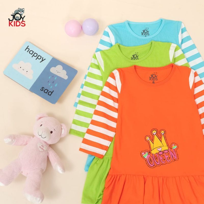 Dress Tunik Anak Perempuan / Kaos Tunik Anak Lengan Panjang Longsleeve 2-7 tahun