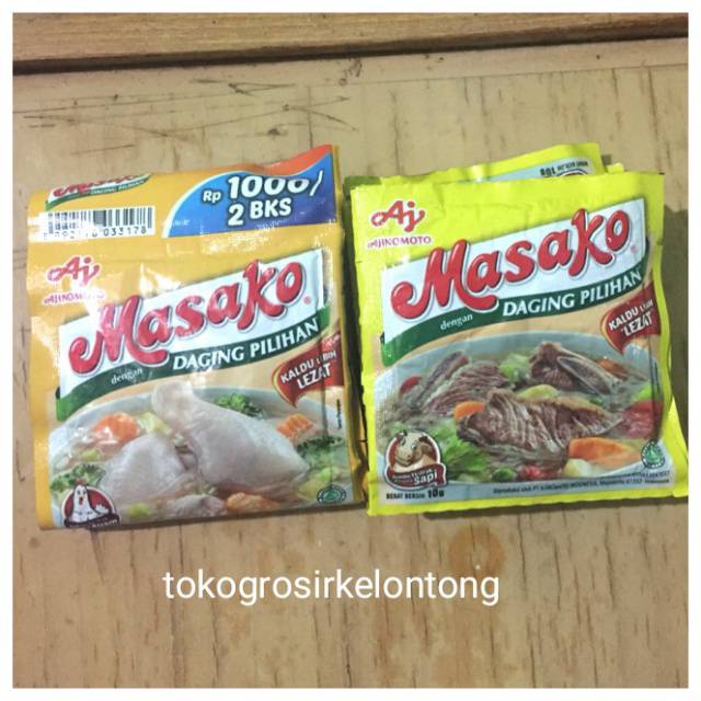 

Masako Sachet - Rasa Ayam dan Sapi Harga Eceran - tokogrosirkelontong