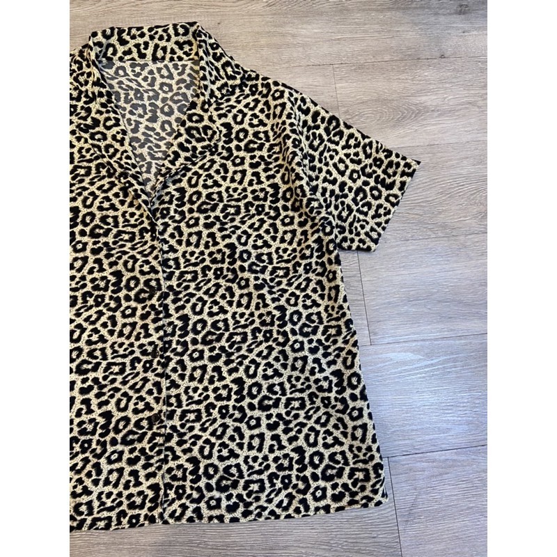 kemeja bigsize/kemeja wanita jumbo leopard ( K1272 )