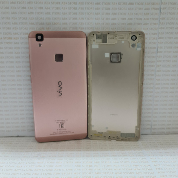 Backdoor Backcover Tutup belakang Back Casing Kesing VIVO V3 Original - Rose Gold