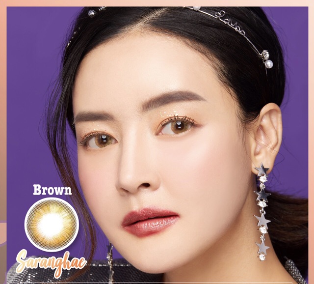 Softlens eos dunia 4t orange blue violet saranghae gray brown dan blue