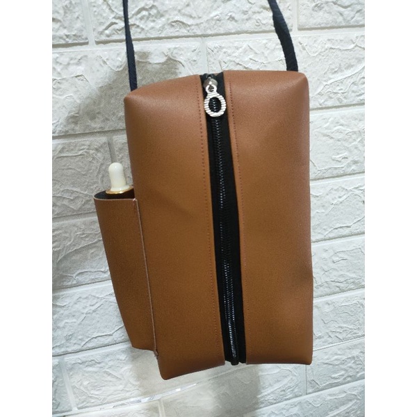 tas tempat tisu 3 in 1 bahan sintetis tempat tisu kering tempat tisu basah tempat hand sanitizer