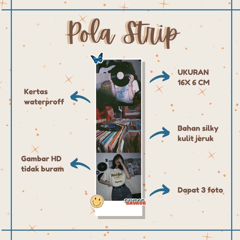 CETAK POLAROID STRIP