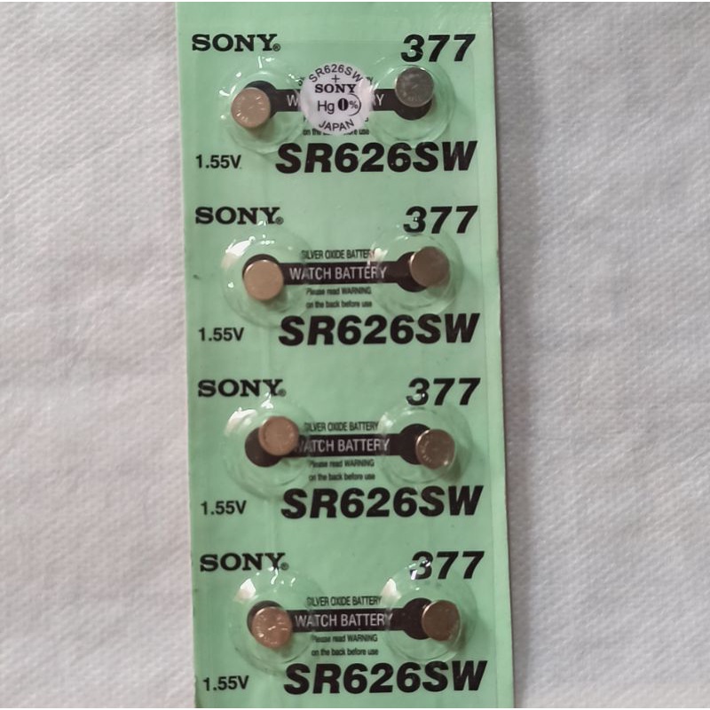 Baterai Jam Tangan Sony SR626SW Sony 377