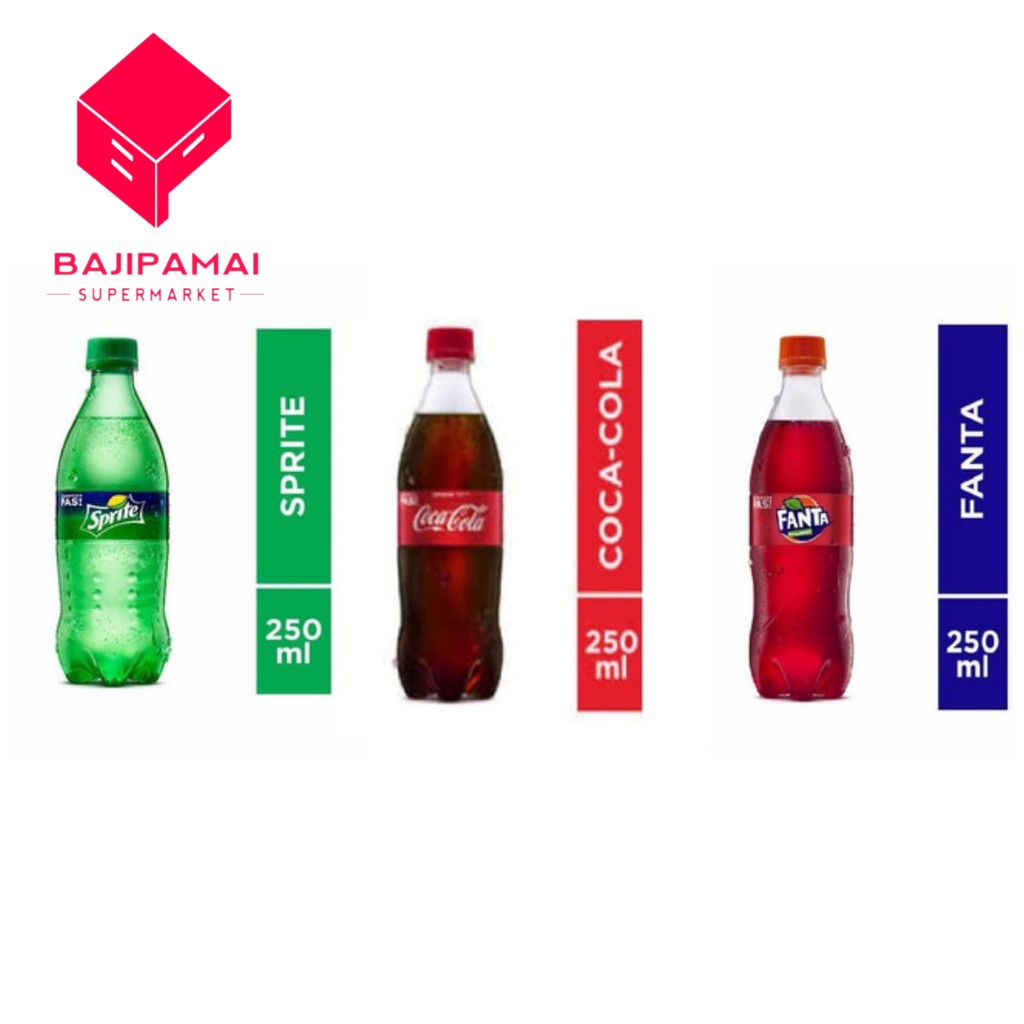 

COCA-COLA, SPRITE DAN FANTA PET 250ML