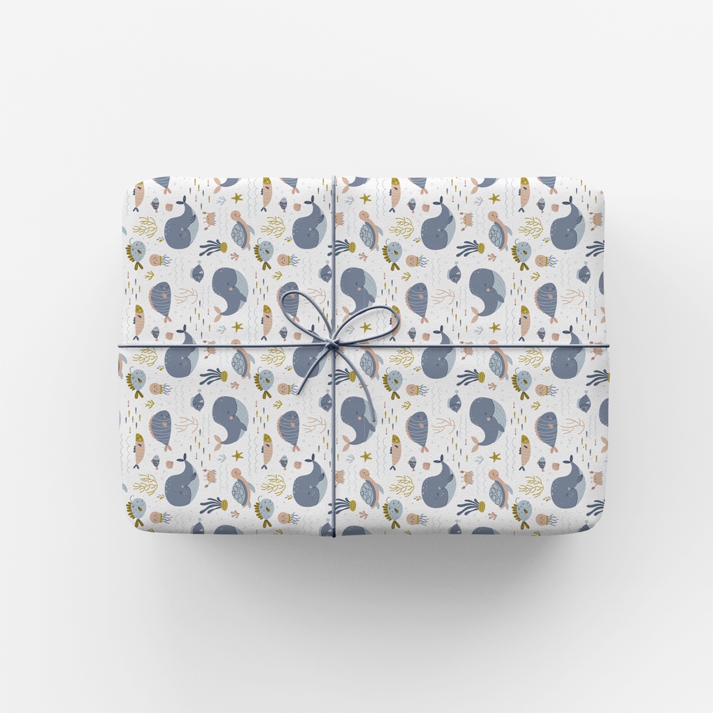 

Bukuqu KK019 Kertas Kado Paus - Pembungkus Kado - Wrapping paper