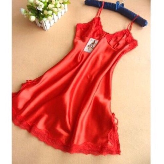 Sexy Lingerie sleepwear women silk dress