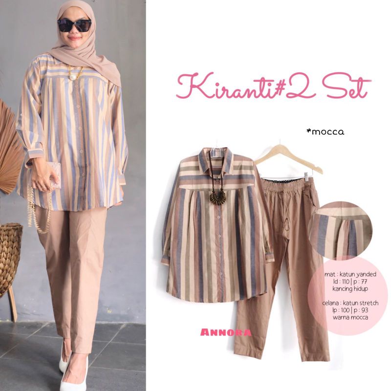 kiranti #2 set setelan wanita katun Annora